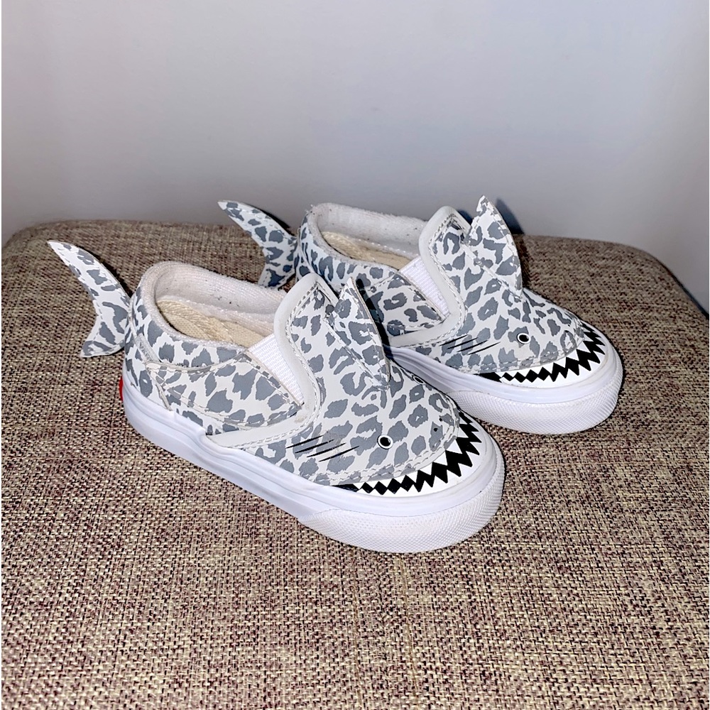 Vans Leopard Print Shark Toddler Shoe